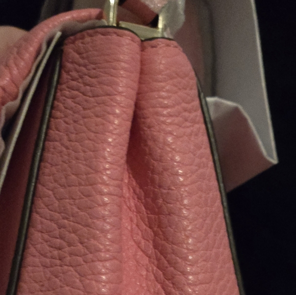 NWT Retail $329 Kate Spade Leila Flap Zip Crossbody Blossom Pink Pebbled Leather - Picture 3 of 5